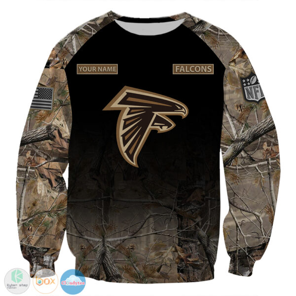 Personalized Atlanta Falcons Hunting Camo Nfl Custom Jersey Shirt